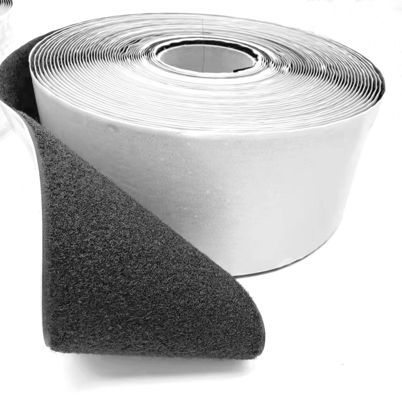 Hot melt adhesive hook and loop fastener